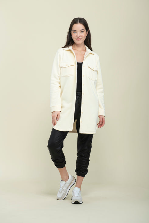 Jackie-Cozy Fleece Button-Up